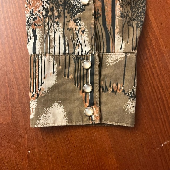 Vintage 70s GWG Cowboy Kings Pearl Snap Button-up Shirt Medium - Picture 7 of 11